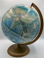 World Globe on Metal Stand