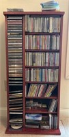 Pressed Wood CD Storage Shelf W/ CDs