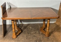 Late 2Oth Century Oak Finish Dining Table