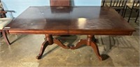 20th Century Cherry Double Pedestal Dining Table