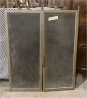 Vintage Brass Fireplace Screen