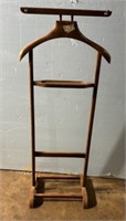Late 20th Century Cherry Valet Stand