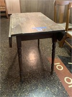 Small wooden drop leaf table