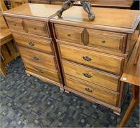 Pair Of Matching Maple Chest Of Drawers