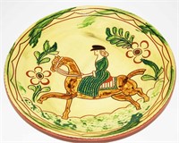 Breininger 12.5"D Redware Lady Riding Horseback