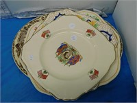 4 CHINA PLATES - ALFRED MEAKIN, ROYAL WINTON,