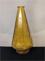 Vintage Amber Wheaton Glass Bottle/Vase  9.5x5