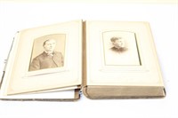 Vintage album filled with early photographs