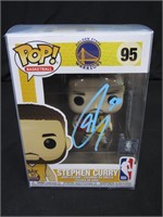 STEPHEN CURRY SIGNED WARRIORS FUNKO COA