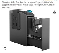 Biometric Slider Gun Safe for Handgun, Fingerprin