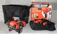 2 Black and Decker  3/8" Compact Drill w/Carry
