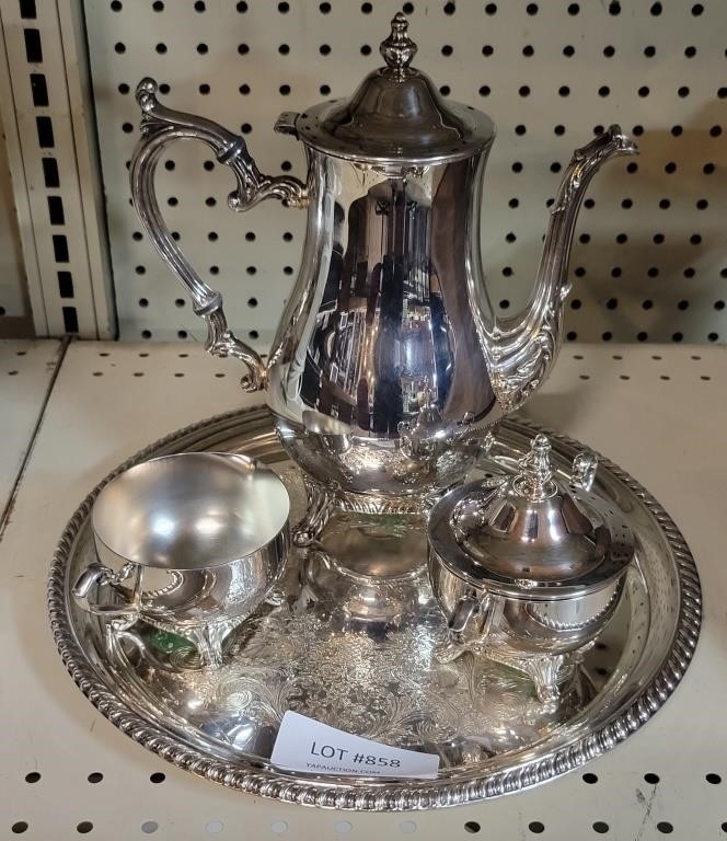W.M. ROGERS SILVER PLATE COFFEE SERVICE SET