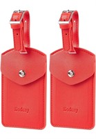 Sodsay Leather Luggage Travel Tags 4count