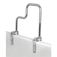 Carex Tri-Grip Bathtub Rail with Chrome Finish -