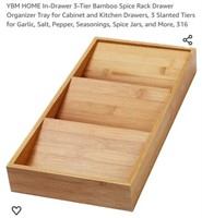 MSRP $30 Bamboo Organizer Tray