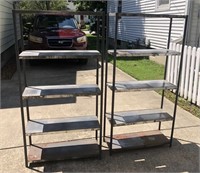 Two Metal Shelves