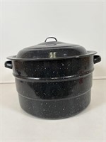 Granite Ware Black Enamel Canning Pot