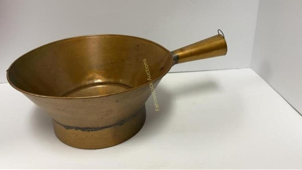 D Stailey Liverpool Pa. copper measure scoop