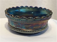 Northwood "Peacock/Fountain" Amethyst Glass Bowl