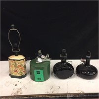 Lot of 4 Ceramic Lamps