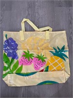 Vintage Fruit Vinyl Tote Bag Shopping Bag