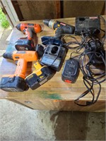 Cordless drills and chargers