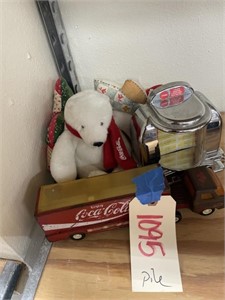 Coca Cola Memorabilia Truck Juke Box Bear