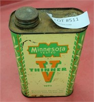 VTG MINNESOTA PAINT THINNER CAN