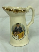 Vintage Mr. and Mrs JFK creamer pitcher