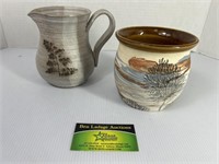 Sevierville Pottery Vase and Unknown Pitcher