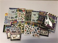 Lot of Misc Dinosaur Stickers and Magnet