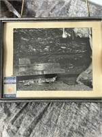 Vintage Framed Photo Coal Miner by Otto A. Bratz