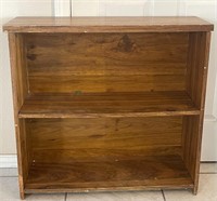 Rustic Wooden 2-Shelf Bookcase