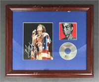Framed Mick Jagger Photo & Rolling Stones Tribute