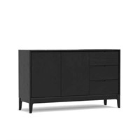 1 Cove Black Wood 60 in. W Sideboard with