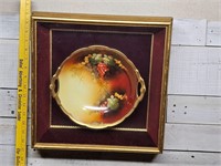 Antique Picard bowl in shadow box