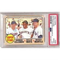 1968 Topps Killebrew/mantle/mays Psa 2.5