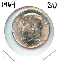 1964 Kennedy BU Silver Half Dollar