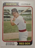 1974 Topps Dwight Evans Boston Red Sox baseball