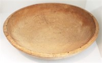 Wood Dough Bowl - 12.5" round