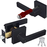 HADE LION Entry Matte Black Door Handle AZ6