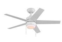 Hampton Bay Mena 44 in. LED White Ceiling Fan