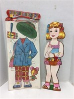 Vintage Cutout Doll Dressing Set