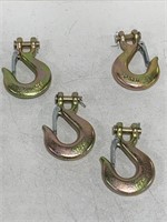 CHAIN HOOKS W/SAFETY LATCH G70 3/8IN 4HOOKS