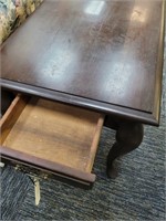 Nice dark hardwood side table