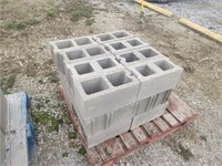 24  concrete blocks 16"X7 1/2".