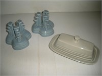 3 Pieces Blue and Gray Fiestaware
