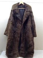 Woman's Full Length Fur Coat  See Tag for Maker