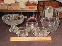 5 Pieces Of Clear Glassware.