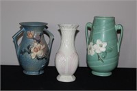 Roseville, Weller & Belleek Vase Lot